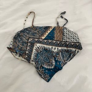 Criss cross Tie Bandana Top